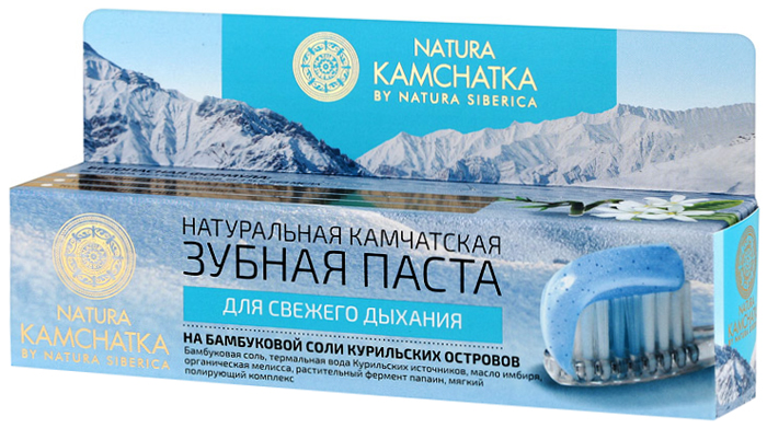 Natura Siberica Kamchatka Паста зубная натуральная камчатская Для свежего дыхания, 100 мл