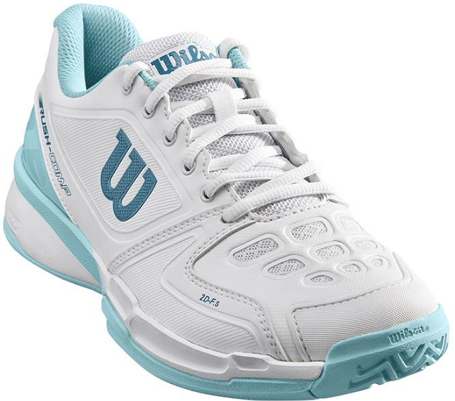 Кроссовки для тенниса женские Wilson Rush Comp W, цвет: белый. WRS323720. Размер 4 (36)