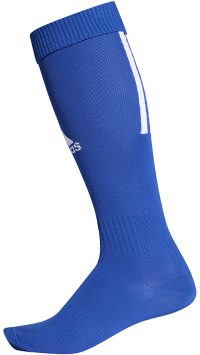 Гетры футбольные adidas Santos Sock 18, цвет: синий. CV8095. Размер 43/45