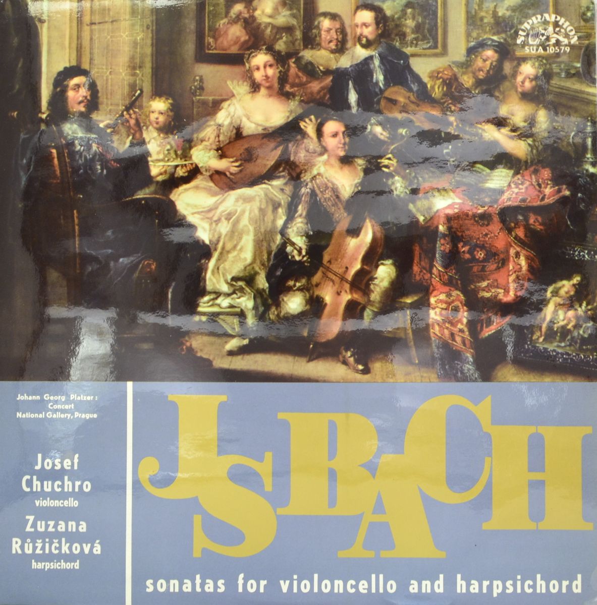 Johann Sebastian Bach, Josef Chuchro, Zuzana Ruzickova – Sonatas For Violoncello And Harpsichord (LP)