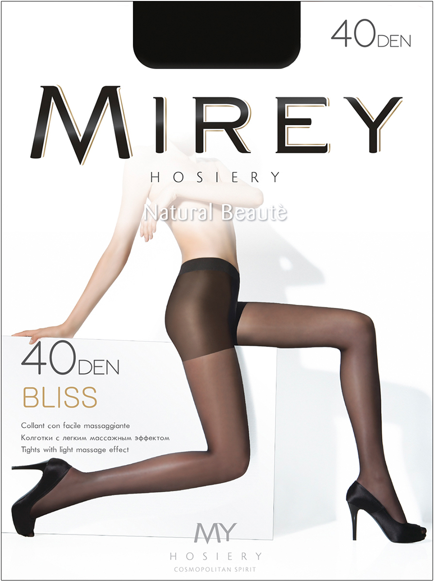 Колготки женские Mirey Bliss 40, цвет: Glace (темно-бежевый). Размер 3