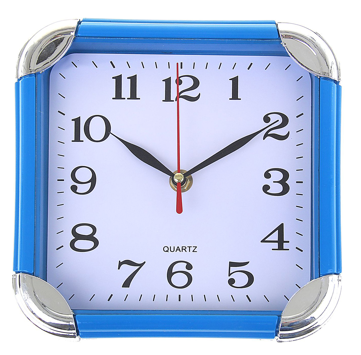 Часы настенные, цвет: синий, белый, 19,5 х 19,5 см