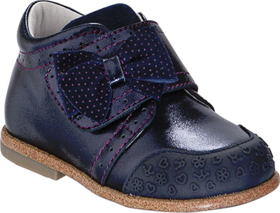 Ботинки для девочки Kapika, цвет: темно-синий. 10137-3. Размер 19