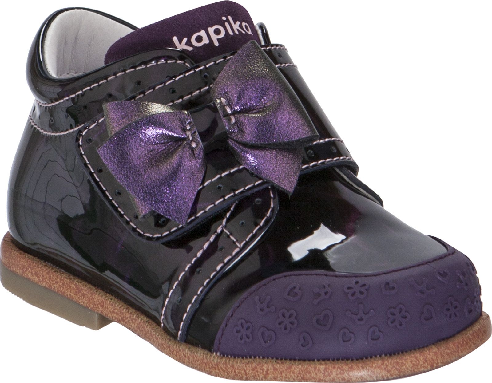 Ботинки для девочки Kapika, цвет: фиолетовый. 10137-1. Размер 20