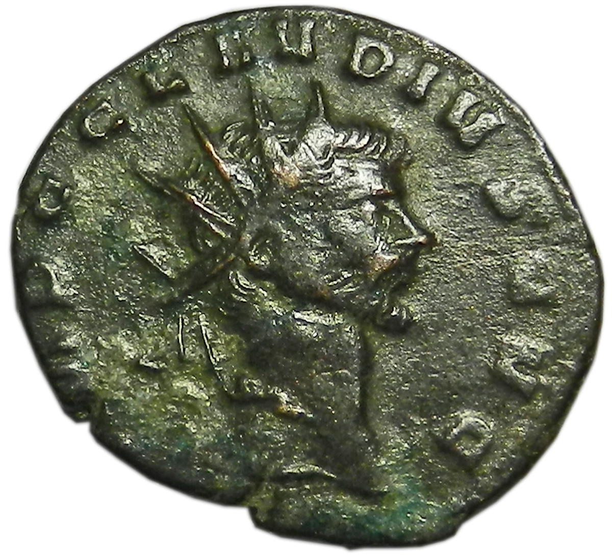 Монета антониниан. Клавдий II Готский, 268-270 гг. Бронза. Античный Рим (Фидес)
