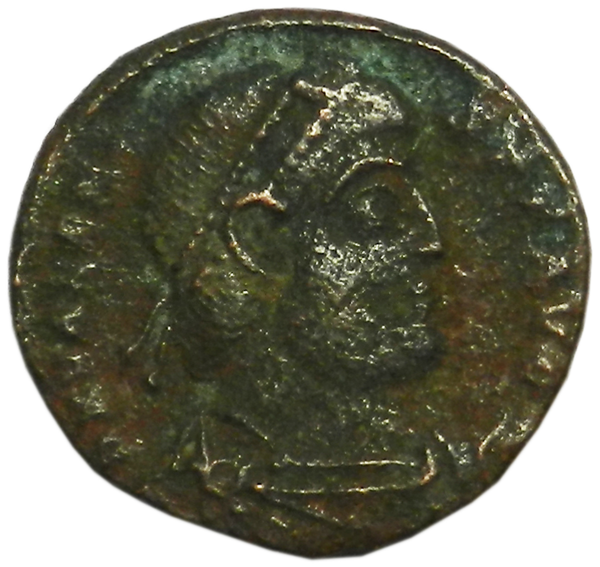 Монета античная. Валентиниан I, 364-375 гг. Медь. Античный Рим (Император)
