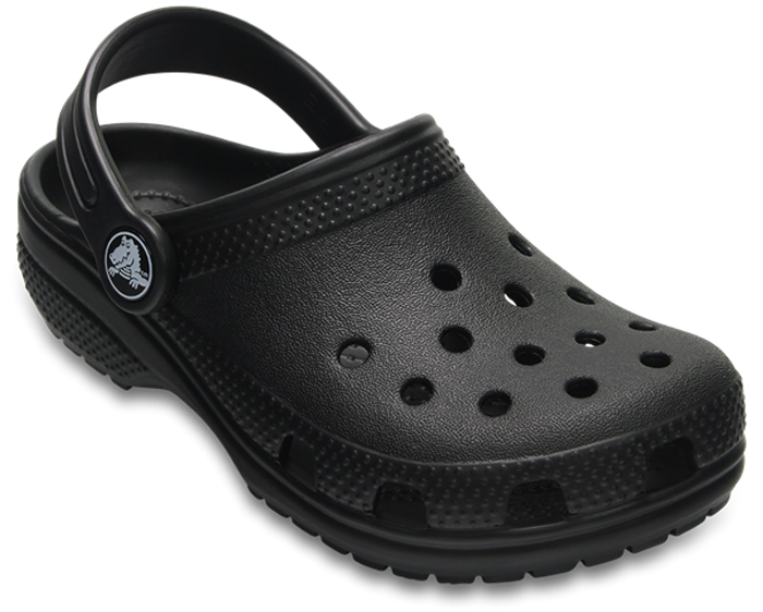 Сабо детские Crocs Classic Clog K, цвет: черный. 204536-001. Размер C13 (30/31)