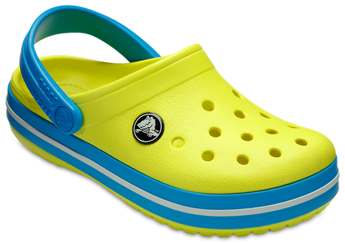 Сабо детские Crocs Crocband Clog K, цвет: светло-салатовый. 204537-73E. Размер C9 (26)