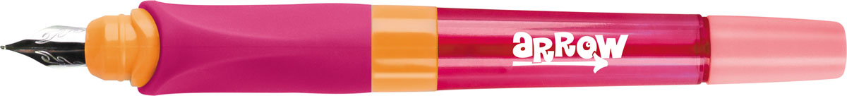 Berlingo Ручка перьевая Arrow с 3 сменными картриджами цвет розовый