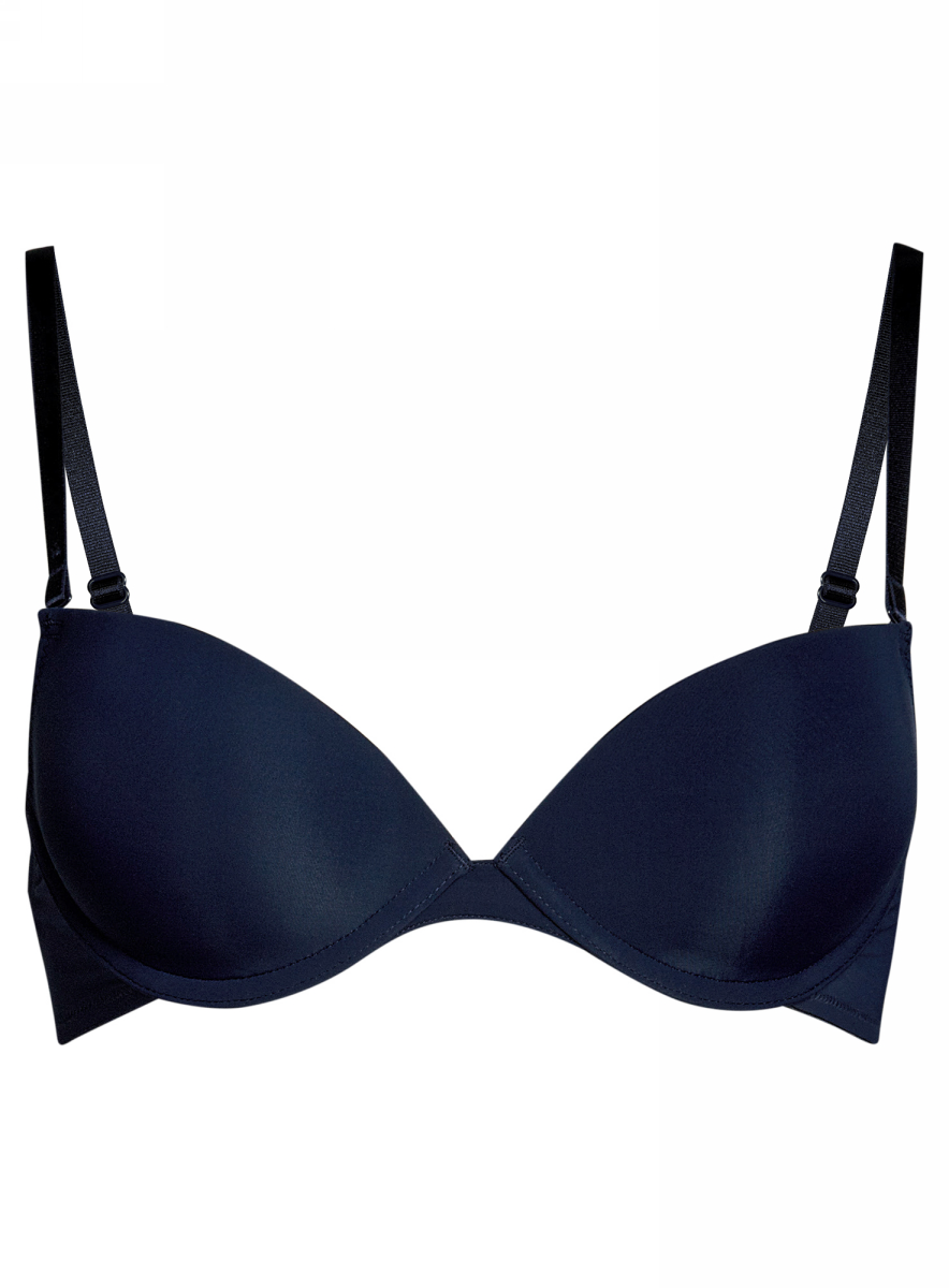 Бюстгальтер oodji Underwear Collection, цвет: темно-синий. 55802777-5B/45616/7900N. Размер 80C