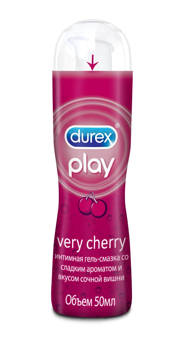 Durex Play Very Cherry Интимная гель-смазка со сладким ароматом вишни, 50 мл