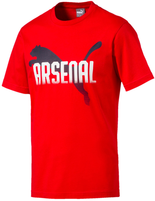 Футболка мужская Puma Arsenal FC Fan CAT Tee, цвет: красный. 75266201. Размер XL (50/52)