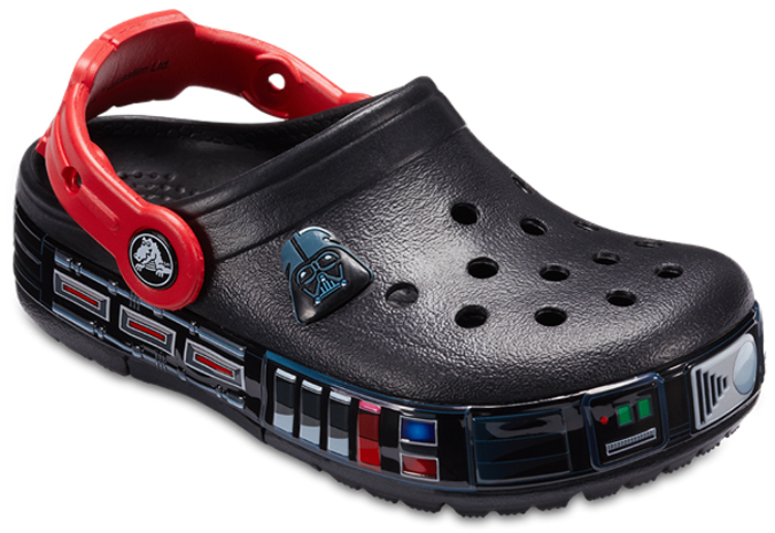 Сабо для мальчика Crocs FunLab Darth Vader, цвет: черный. 205009-001. Размер C11 (28/29)