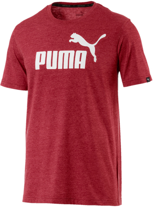 Футболка мужская Puma ESS No.1 Heather Tee, цвет: темно-красный. 83824389. Размер XL (50/52)