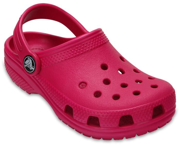 Сабо для девочки Crocs Classic Clog K, цвет: розовый. 204536-6X0. Размер C10 (27)