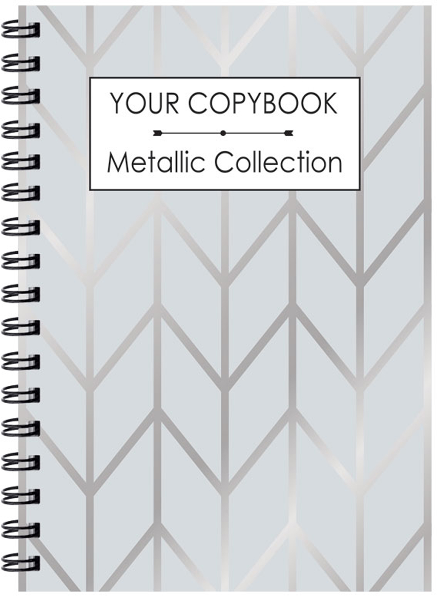 Expert Complete Тетрадь Metall Geometric 80 листов цвет серебристый формат A5