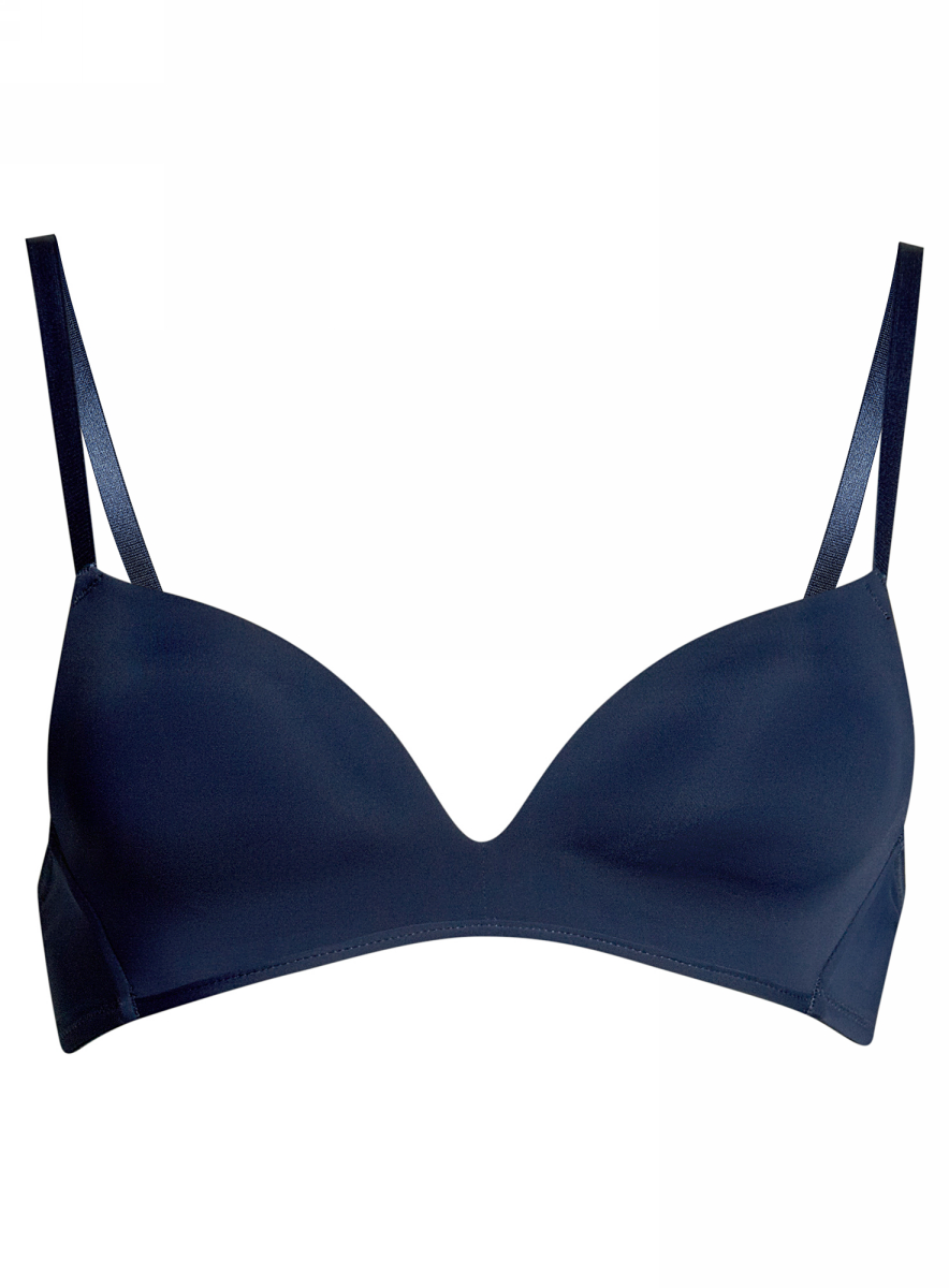 Бюстгальтер oodji Collection, цвет: темно-синий. 55813777B/45616/7900N. Размер 80C