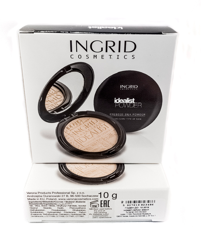 Verona Products Professional Ingrid Cosmetics Компактная пудра, Тон №2, цвет: бежевый, 9,8 г