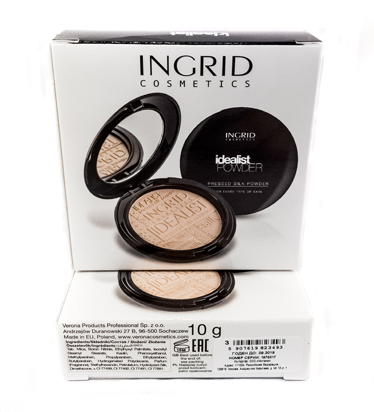 Verona Products Professional Ingrid Cosmetics Компактная пудра, Тон №3, цвет: бежевый, 9,8 г
