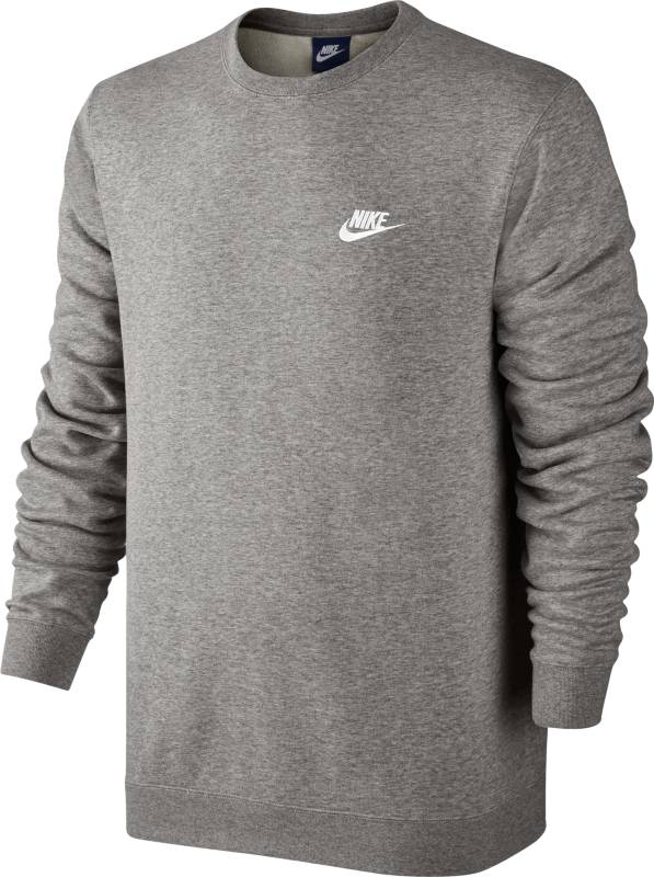 Свитшот мужской Nike Sportswear Crew, цвет: серый. 804342-063. Размер XL (52/54)