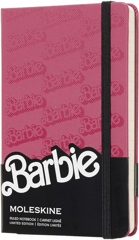 Moleskine Блокнот Barbie 96 листов в линейку цвет розовый черный