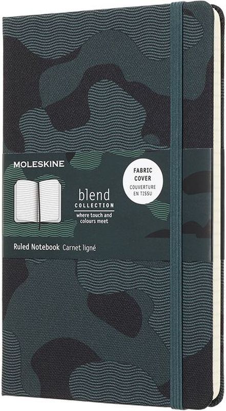 Moleskine Блокнот Blend 120 листов в линейку цвет зеленый черный