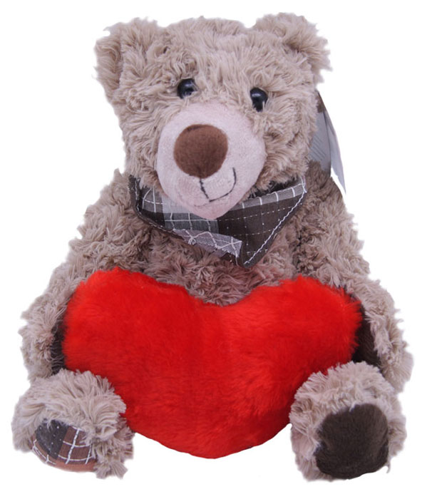 Magic Bear Toys Мягкая игрушка Мишка Рой с сердцем 23 см