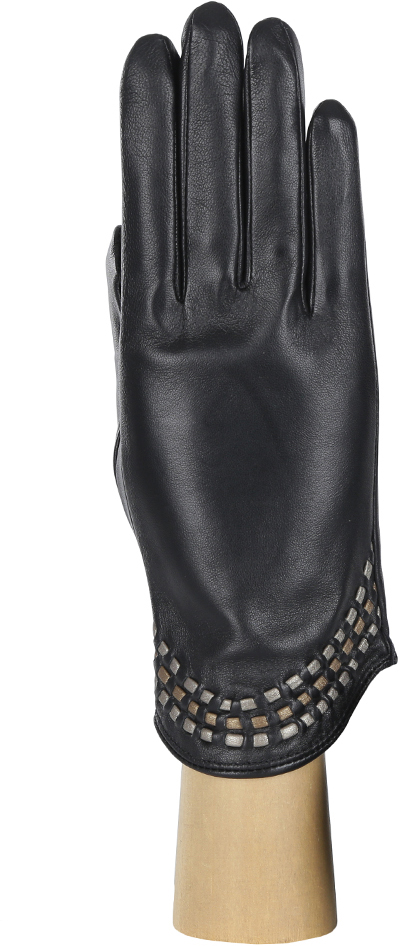 Перчатки женские Fabretti, цвет: черный. 12.34-1/26s. Размер 7
