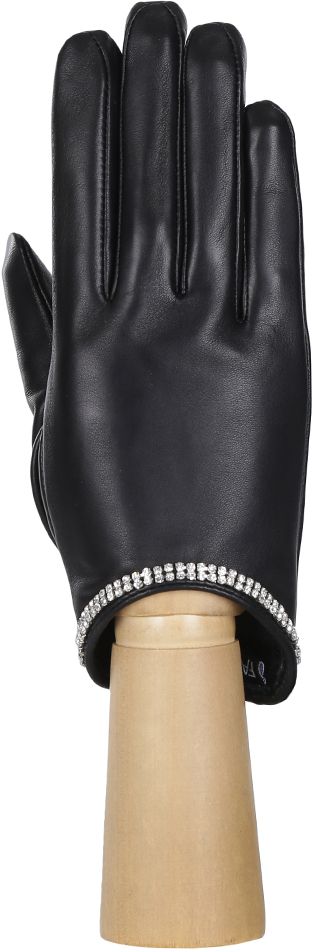 Перчатки женские Fabretti, цвет: черный. 15.12-1s. Размер 7,5