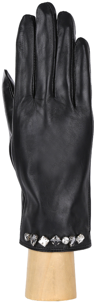 Перчатки женские Fabretti, цвет: черный. 15.6-1s. Размер 6,5