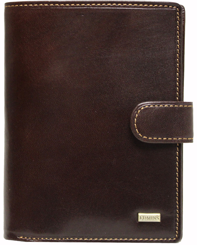 Обложка для документов мужская Edmins, цвет: коричневый. 2242 ML ED brown
