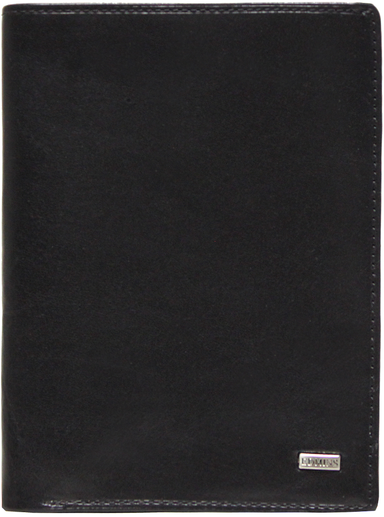 Обложка для документов мужская Edmins, цвет: черный. 3661 ML ED black