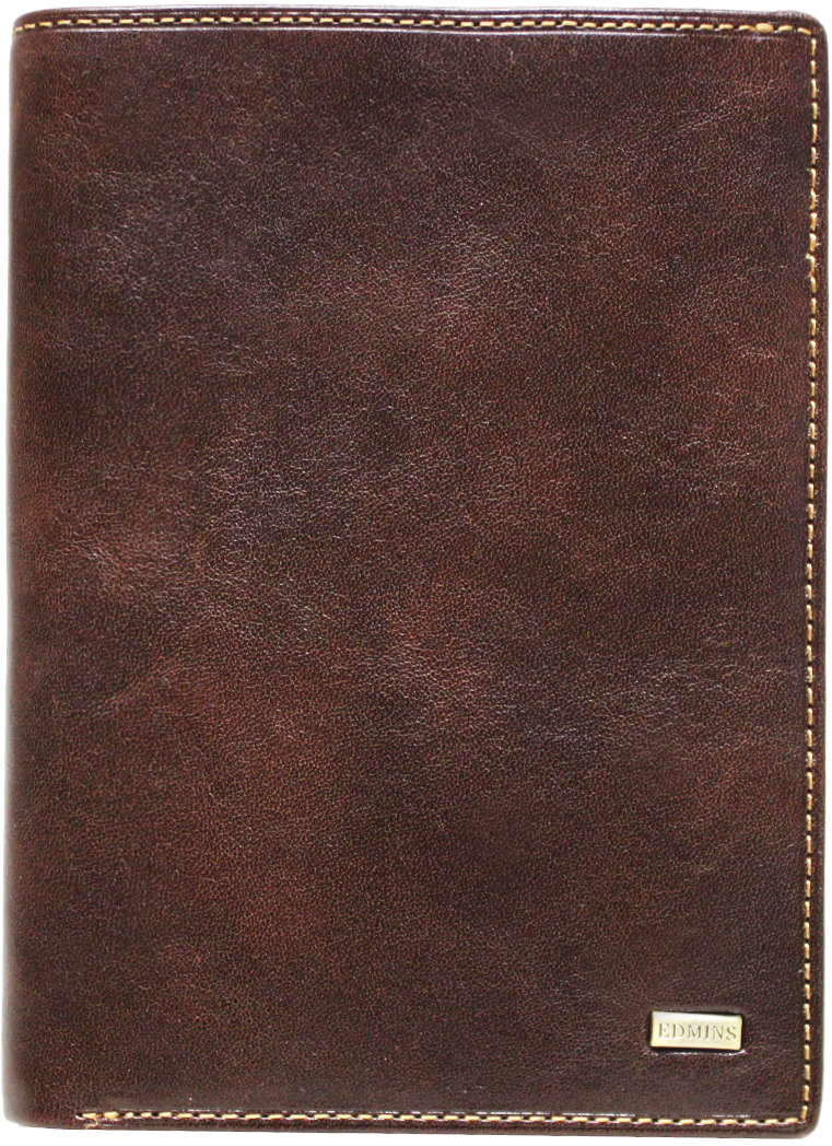 Обложка для документов мужская Edmins, цвет: коричневый. 3661 ML ED brown