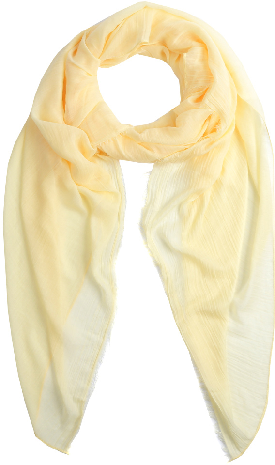Шарф женский Fabretti, цвет: желтый. BW17126-3. Размер 88 x 198 см