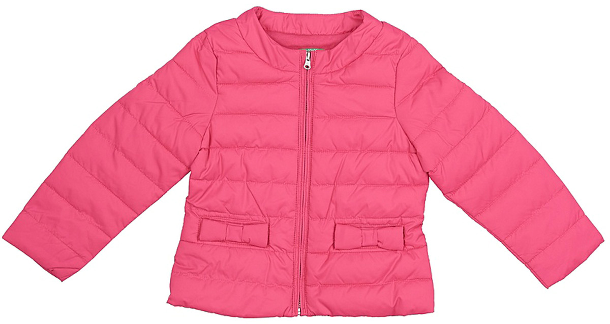 Куртка для девочек United Colors of Benetton, цвет: розовый. 2WU053BT0_32U. Размер 150