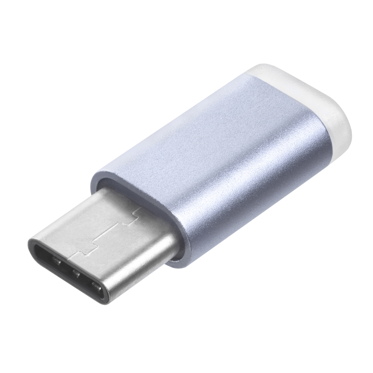 GCR GCR- UC3U2MF, Silver переходник USB Type-C - micro USB 2.0 F