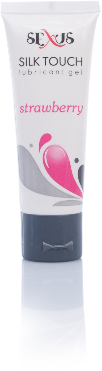 Sexus Lubricant Гель-лубрикант на водной основе с ароматом клубники Silk Touch Stawberry, 50 мл