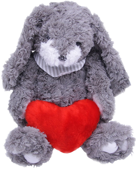 Magic Bear Toys Мягкая игрушка Заяц Гарольд с сердцем 26 см