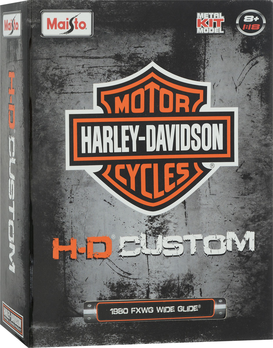 Maisto Сборная модель мотоцикла Harley-Davidson 1980 FXWG WIDE GLIDE