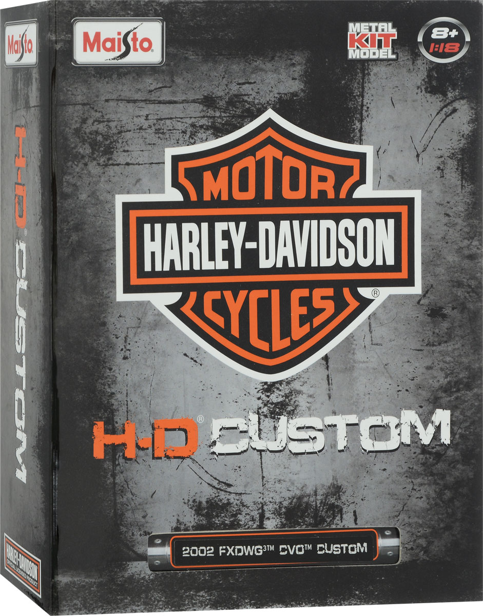 Maisto Сборная модель мотоцикла Harley-Davidson 2002 FXDWG CVO CUSTOM