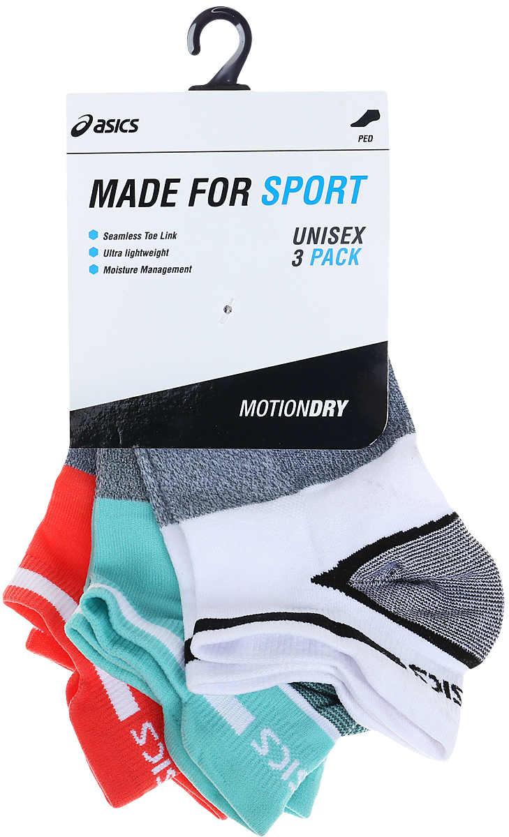 Здесь продается Носки мужские Asics 3PPK LYTE Sock, цвет: белый, голубой, красный, 3 пары. 123458-0698. Размер 35/38 Фото Носки мужские Asics 3PPK LYTE Sock, цвет: белый, голубой, красный, 3 пары. 123458-0698. Размер 35/38