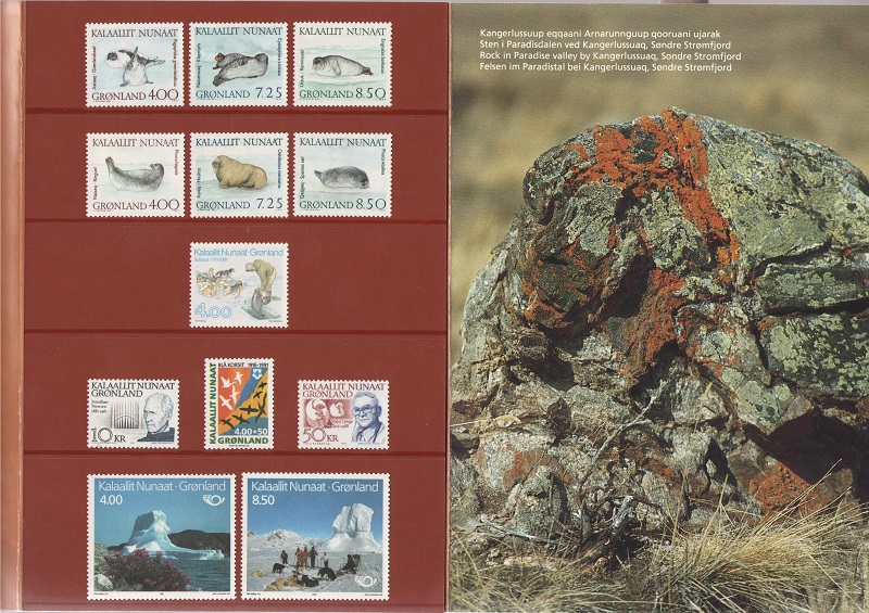 Годовой набор марок. Гренландия. 1991 год
