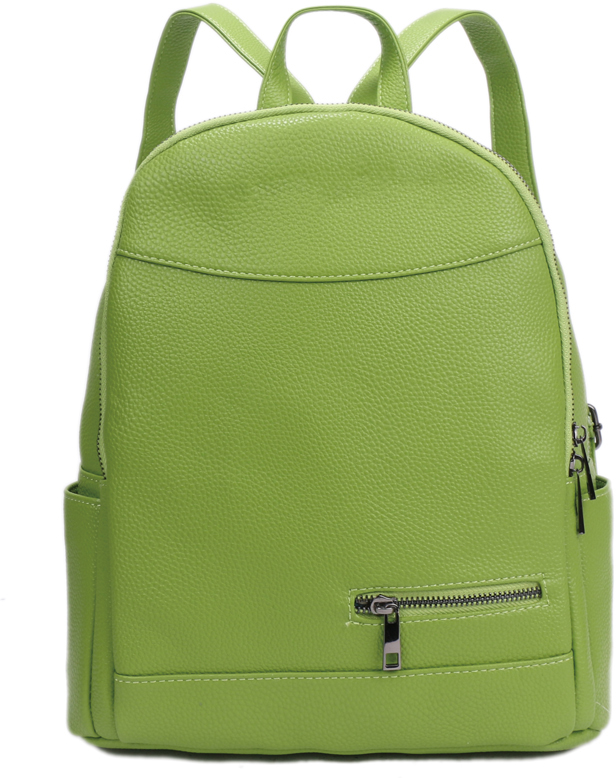 Рюкзак женский OrsOro, цвет: светло-зеленый, 27 x 32 x 14 см. DS-840/3