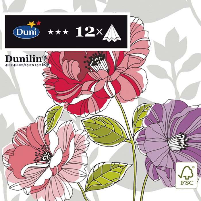 Салфетки бумажные Duni Lin Soft, цвет: бежевый, 40 х 40 см, 12 шт