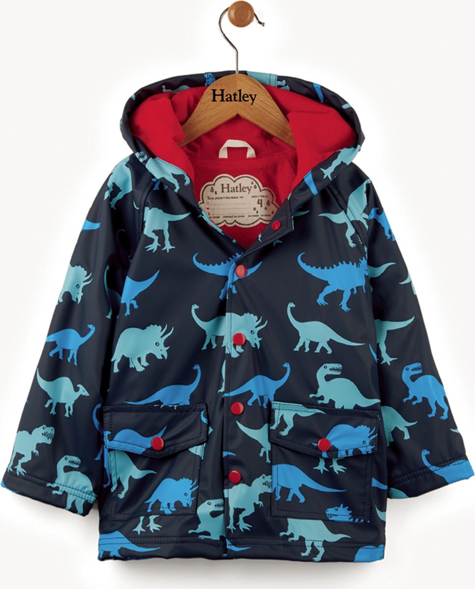 Дождевик для мальчика Hatley, цвет: синий. RC6DINO494. Размер 89, 2 года