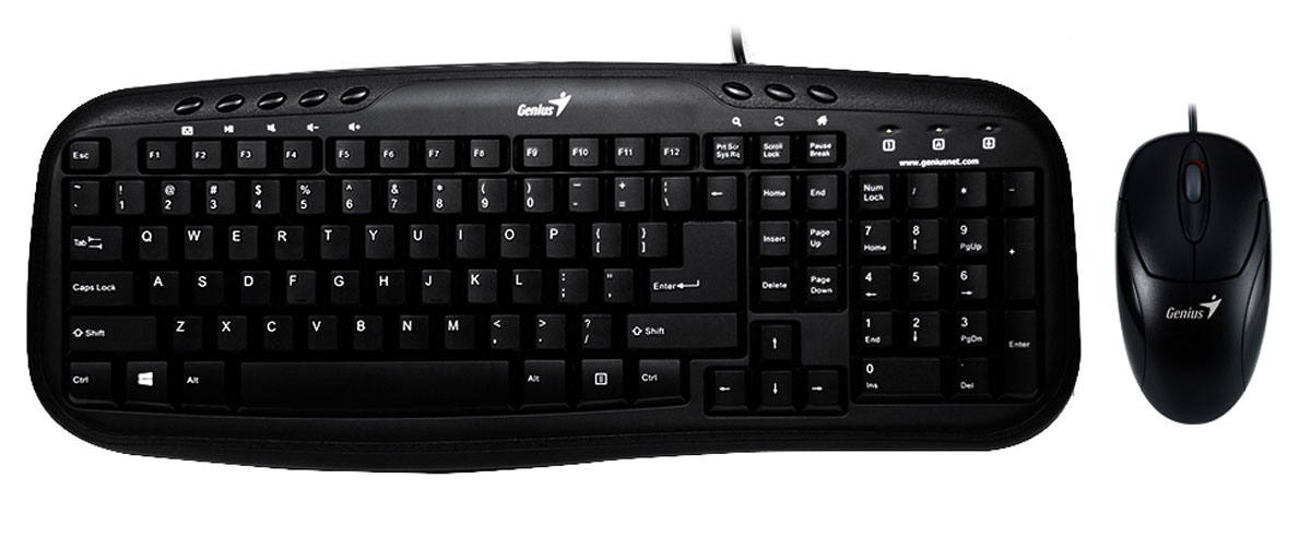 Genius KM-210, Black комплект мышь + клавиатура