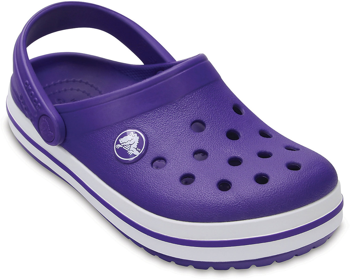 Сабо для девочки Crocs Crocband Clog K, цвет: фиолетовый. 204537-50L. Размер C8 (25)