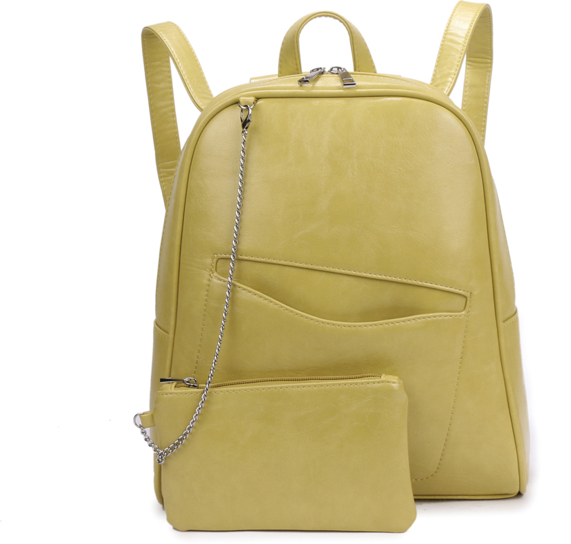 Рюкзак женский OrsOro, цвет: желтый, 28 x 32 x 10 см. DS-845/5