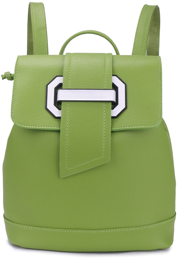 Рюкзак женский OrsOro, цвет: светло-зеленый, 27 x 32 x 13 см. DS-879/2