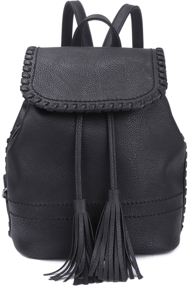 Рюкзак женский OrsOro, цвет: черный, 23 x 23 x 14 см. DS-880/1